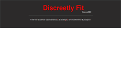 Desktop Screenshot of discreetlyfit.com