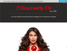 Tablet Screenshot of discreetlyfit.com